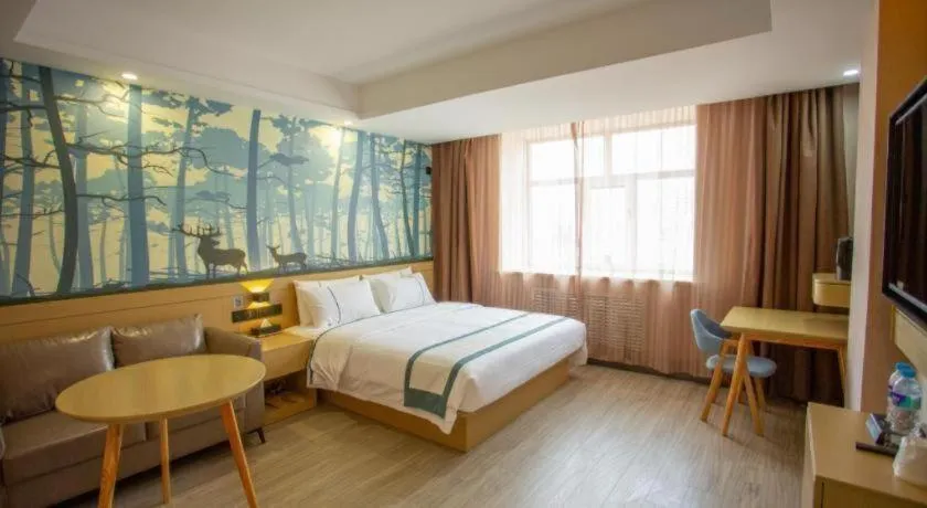 Bed in City Comfort Inn Xining Limeng Commercial Pedestrian Street