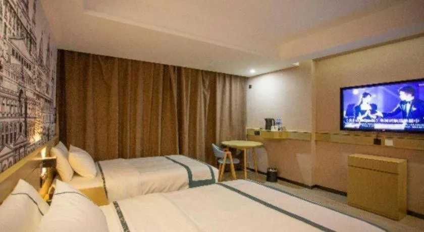 Bed in City Comfort Inn Xining Limeng Commercial Pedestrian Street