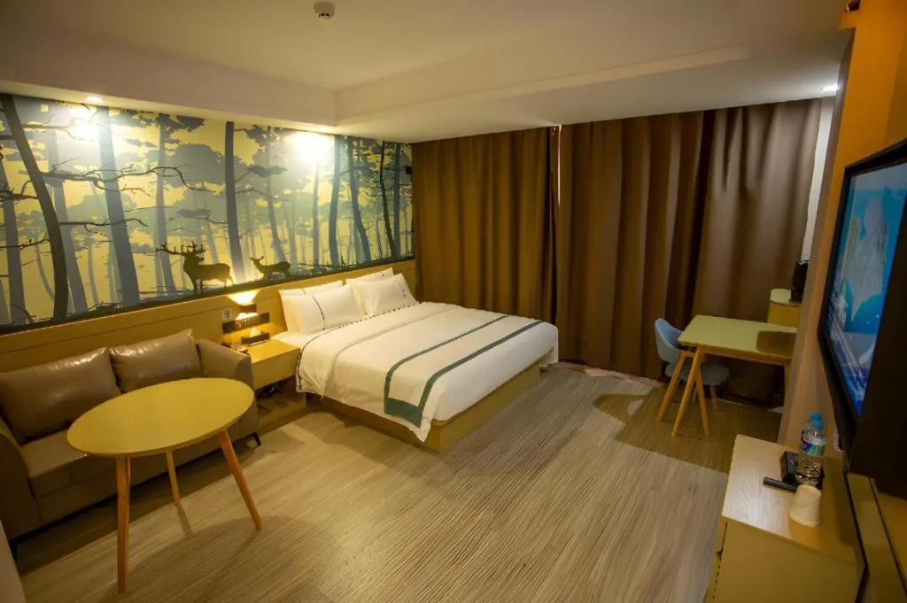 Bed in City Comfort Inn Xining Limeng Commercial Pedestrian Street