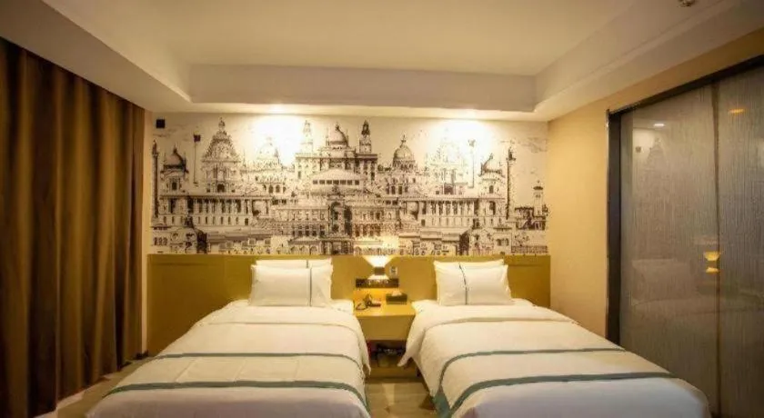 Bed in City Comfort Inn Xining Limeng Commercial Pedestrian Street