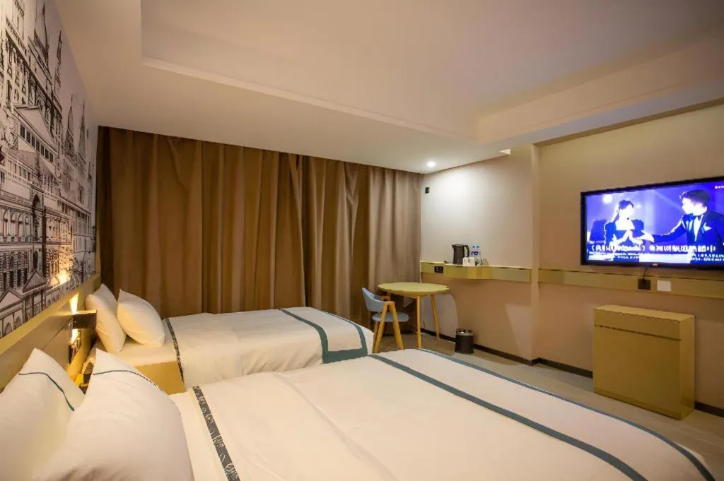 Bed in City Comfort Inn Xining Limeng Commercial Pedestrian Street