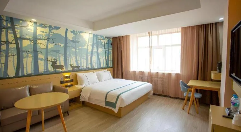Bed in City Comfort Inn Xining Limeng Commercial Pedestrian Street