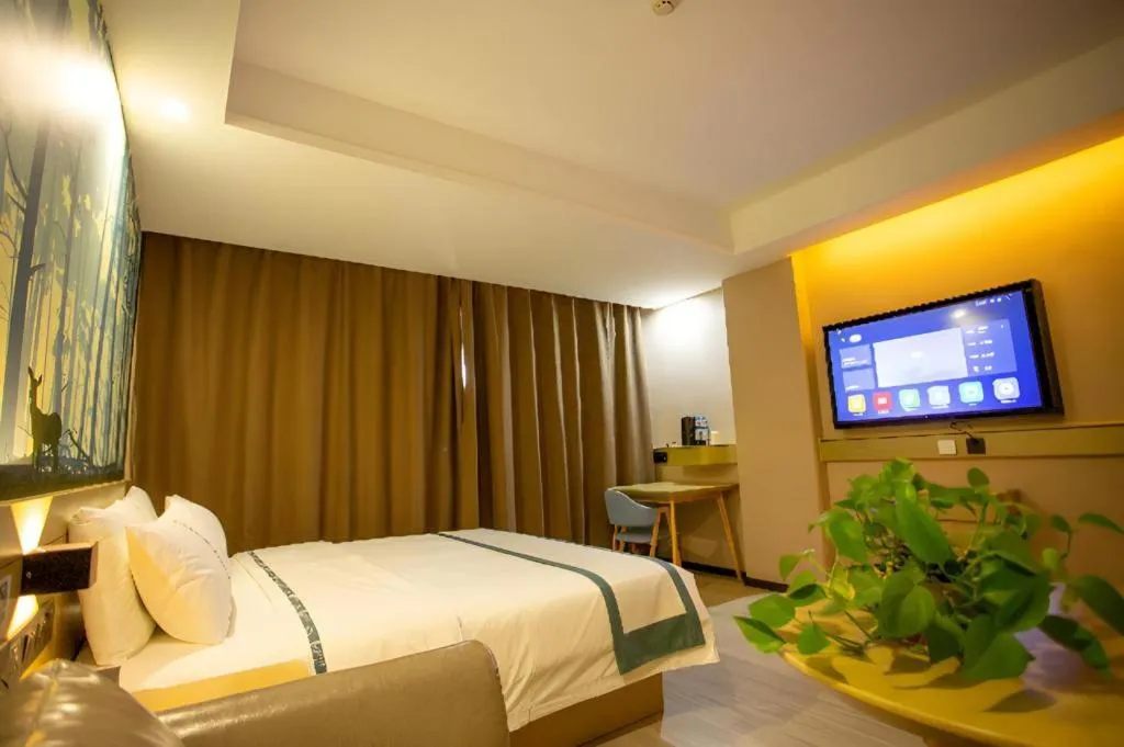 Bed in City Comfort Inn Xining Limeng Commercial Pedestrian Street