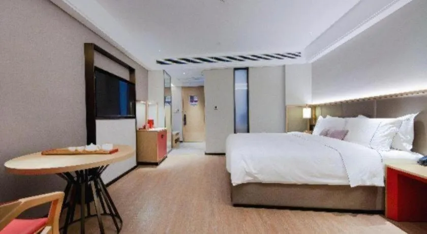 Bed in Echeng Hotel Hezhou Shizheng Square