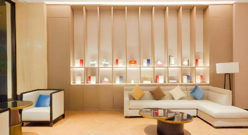 Bed in Echeng Hotel Hezhou Shizheng Square