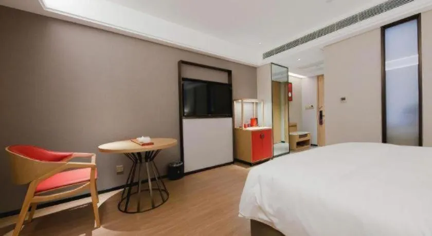 Bed in Echeng Hotel Hezhou Shizheng Square