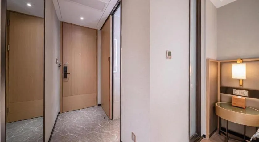 Bed in Echeng Hotel Hezhou Shizheng Square