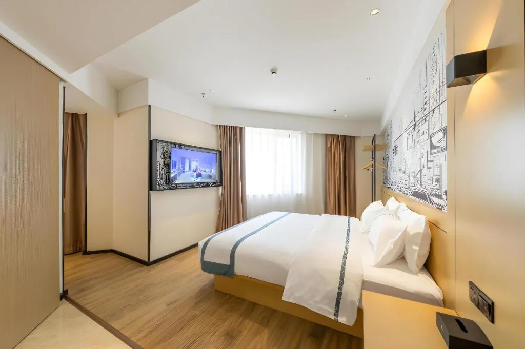 Bed in City Comfort Inn Shannan Passenger Terminal