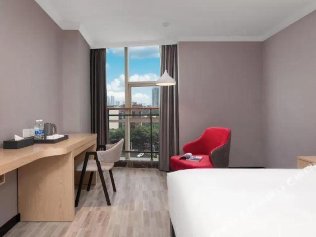 Bed in Borrman Hotel Chongqing Hechuan High-speed Railway Station District Government