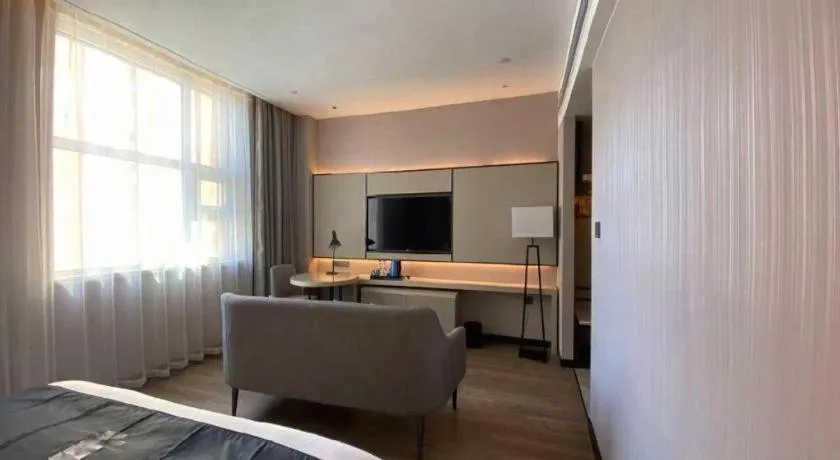 Bed in Echarm Hotel Hengshui 2nd High School High-speed Railway Station