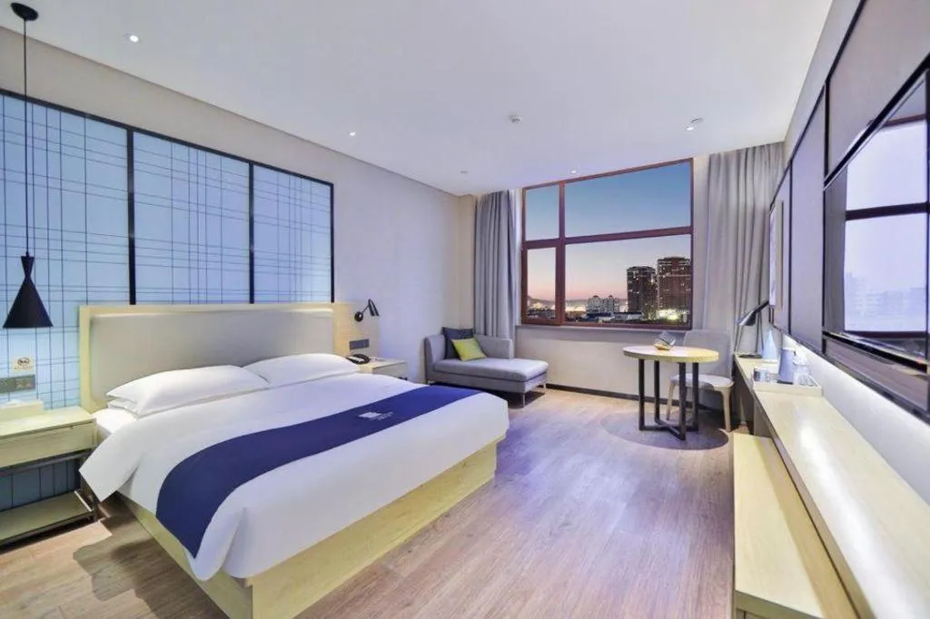 Bed in Echarm Hotel Hengshui 2nd High School High-speed Railway Station