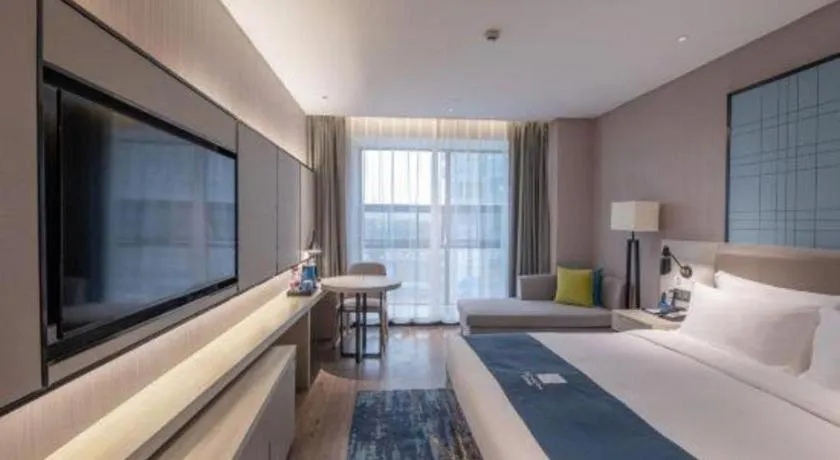 Bed in Echarm Hotel Hengshui 2nd High School High-speed Railway Station