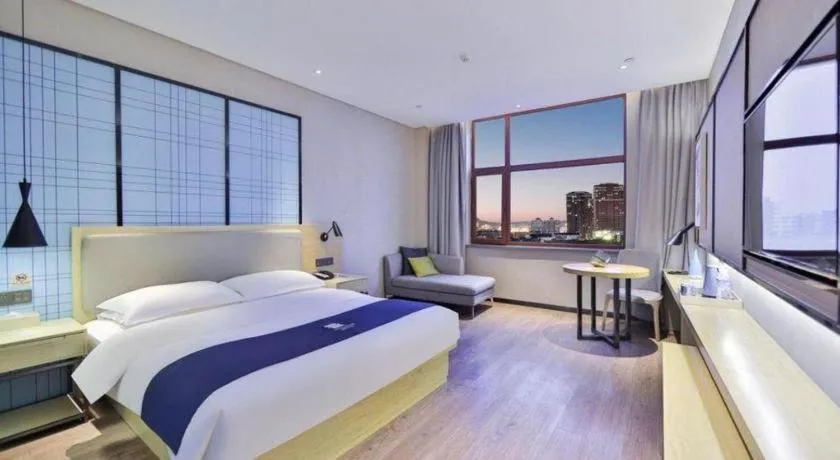 Bed in Echarm Hotel Hengshui 2nd High School High-speed Railway Station