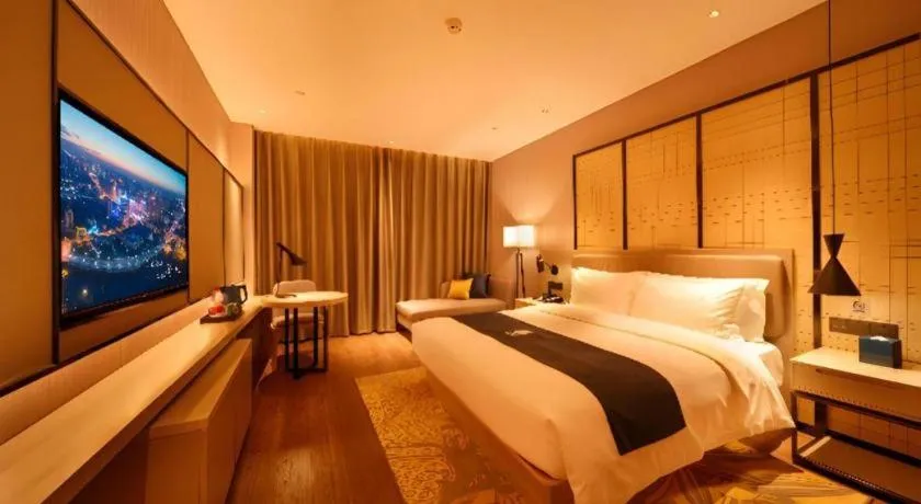 Bed in Echarm Hotel Hengshui 2nd High School High-speed Railway Station