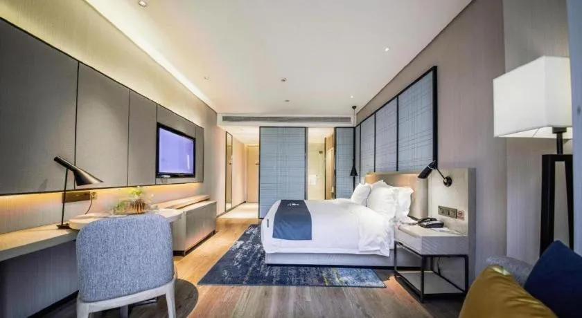 Bed in Echarm Hotel Hengshui 2nd High School High-speed Railway Station