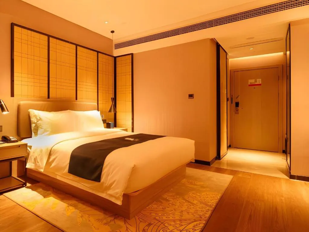 Bed in Echarm Hotel Hengshui 2nd High School High-speed Railway Station