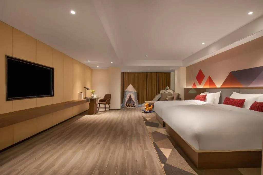 Bed in Borrman Hotel Guilin North Railway Station Zhonghao International