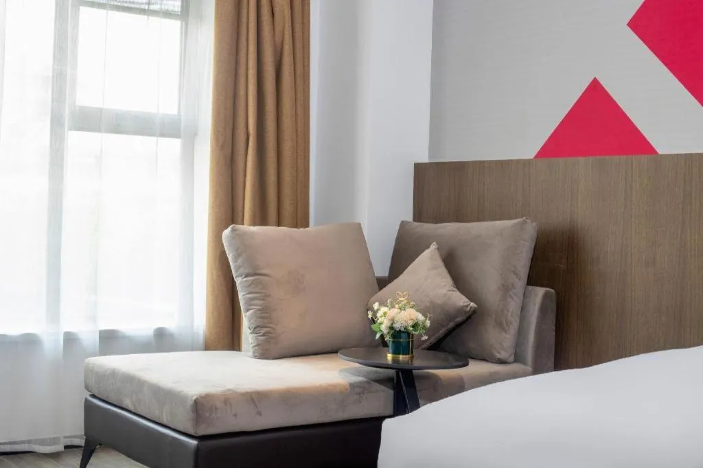 Bed in Borrman Hotel Guilin North Railway Station Zhonghao International