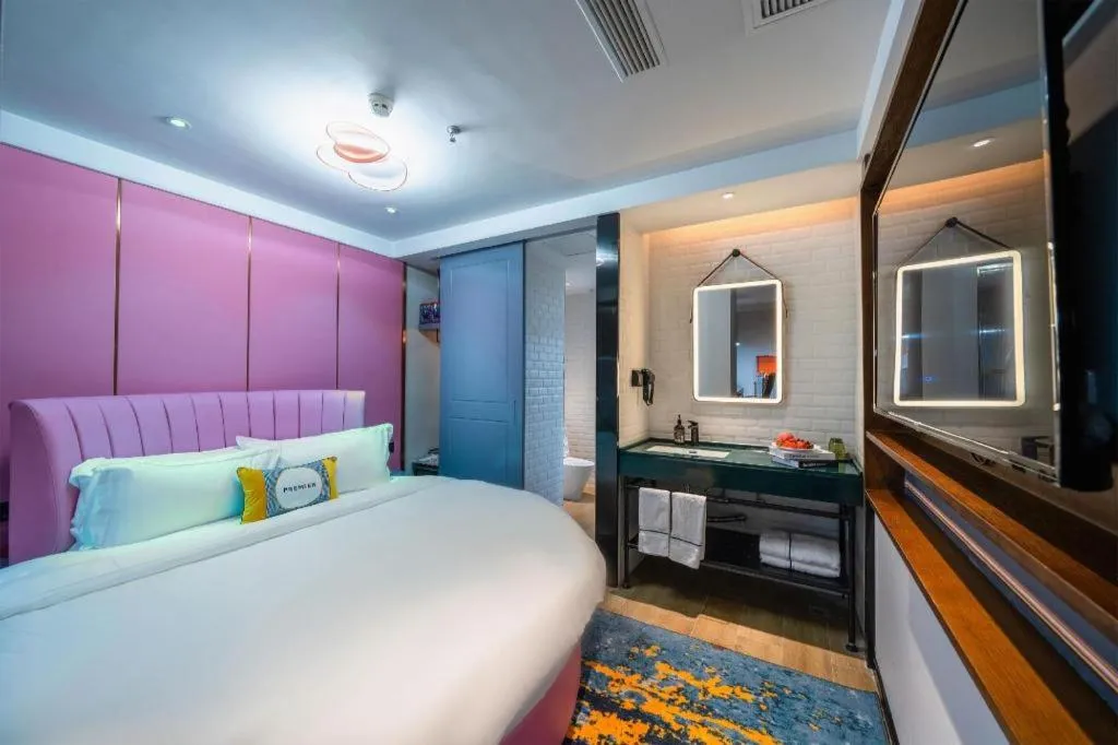 Bed in Premier City Comfort Hotel Suizhou Wuyue Plaza