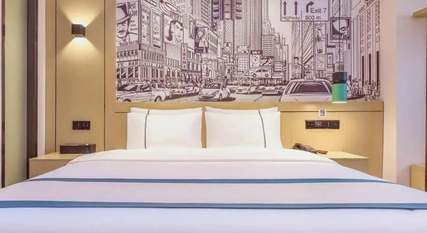 Bed in City Comfort Inn Chongqing Fuling North Station Taiyi Avenue
