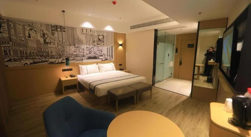 Bed in City Comfort Inn Chongqing Fuling North Station Taiyi Avenue