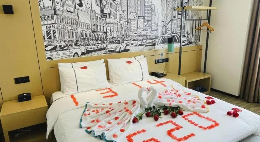 Bed in City Comfort Inn Chongqing Fuling North Station Taiyi Avenue