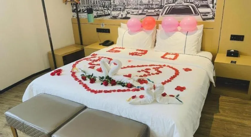 Bed in City Comfort Inn Chongqing Fuling North Station Taiyi Avenue