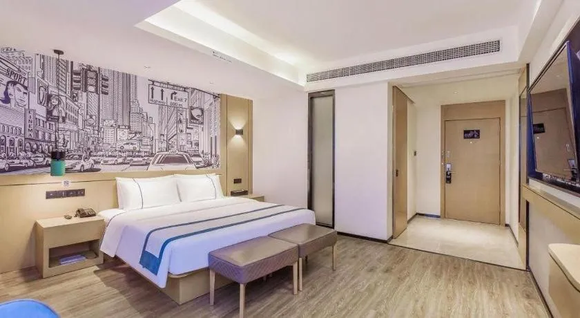 Bed in City Comfort Inn Chongqing Fuling North Station Taiyi Avenue