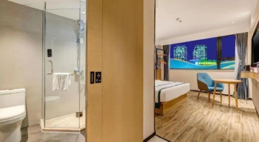 Bed in City Comfort Inn Tangshan Railway Station Lunan District Government