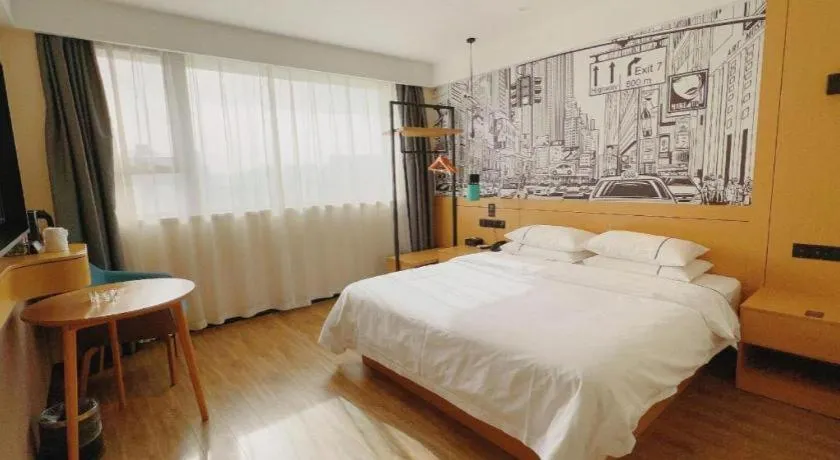 Bed in City Comfort Inn Tangshan Railway Station Lunan District Government