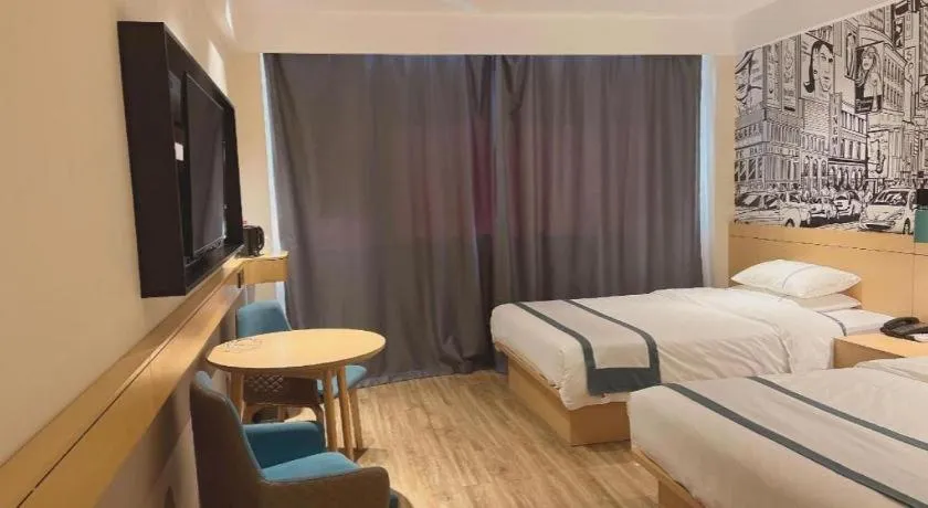 Bed in City Comfort Inn Tangshan Railway Station Lunan District Government