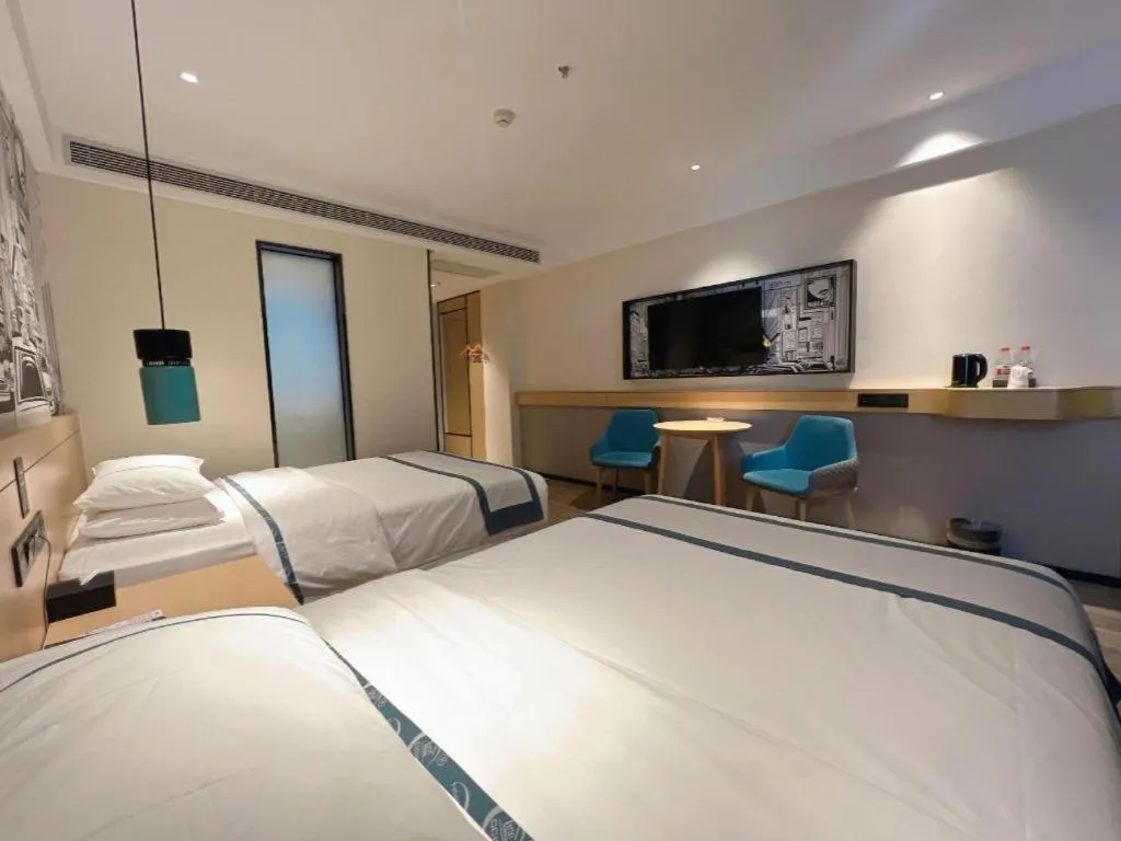 Bed in City Comfort Inn Tangshan Railway Station Lunan District Government