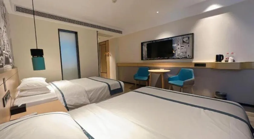 Bed in City Comfort Inn Tangshan Railway Station Lunan District Government