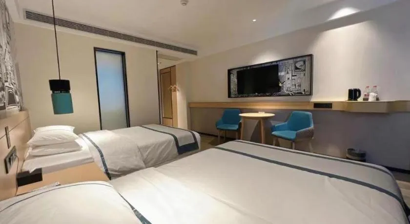 Bed in City Comfort Inn Tangshan Railway Station Lunan District Government