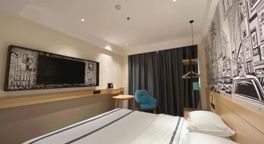 Bed in City Comfort Inn Tangshan Railway Station Lunan District Government