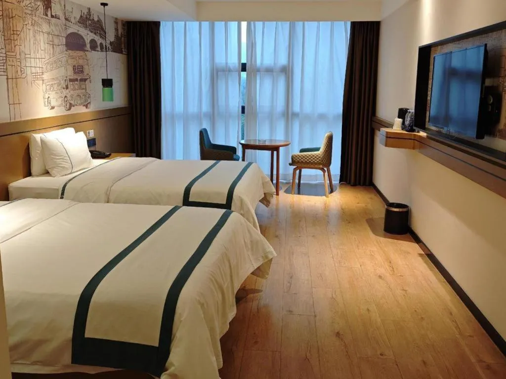 Bed in City Comfort Inn Chongqing Yongchuan Xuefu Avenue Wanda