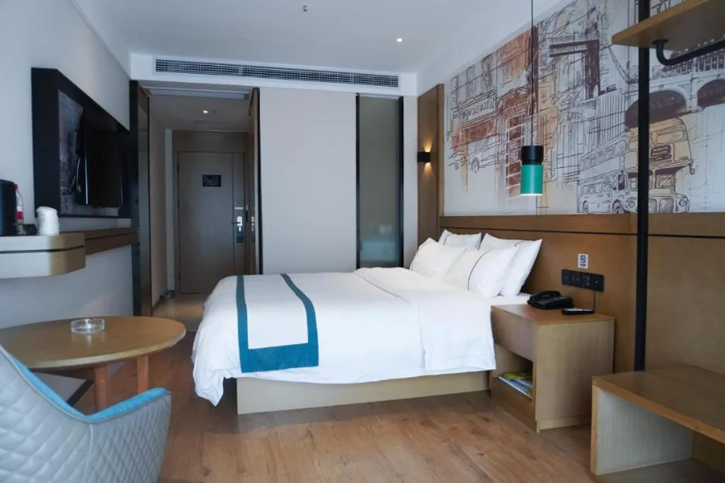 Bed in City Comfort Inn Chongqing Yongchuan Xuefu Avenue Wanda