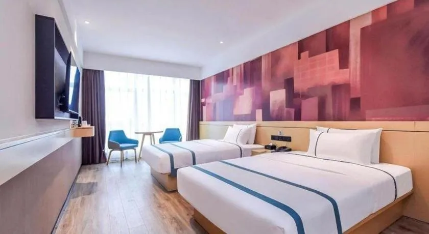 Bed in City Comfort Inn Chongqing Yongchuan Xuefu Avenue Wanda