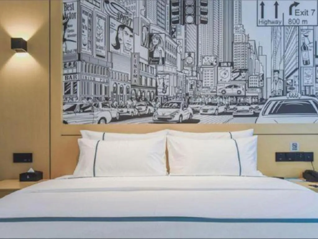 Bed in City Comfort Inn Chongqing Yongchuan Xuefu Avenue Wanda