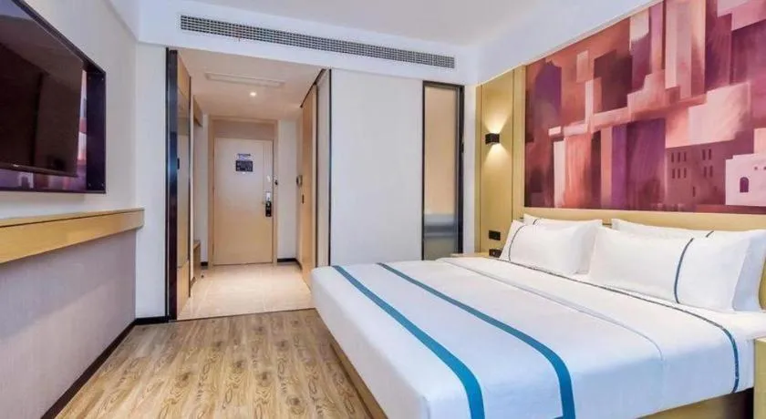 Bed in City Comfort Inn Chongqing Yongchuan Xuefu Avenue Wanda