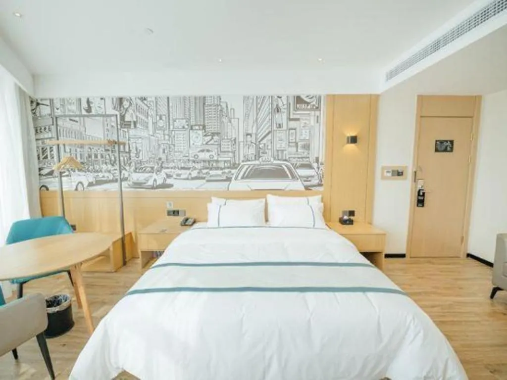 Bed in City Comfort Inn Chongqing Yongchuan Xuefu Avenue Wanda