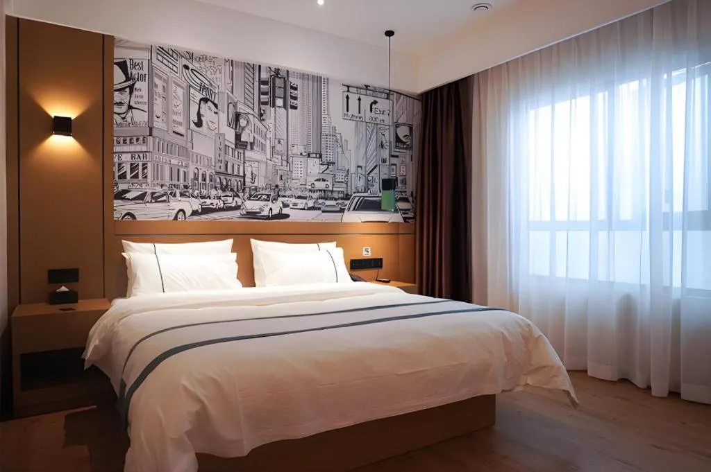 Bed in City Comfort Inn Chongqing Yongchuan Xuefu Avenue Wanda