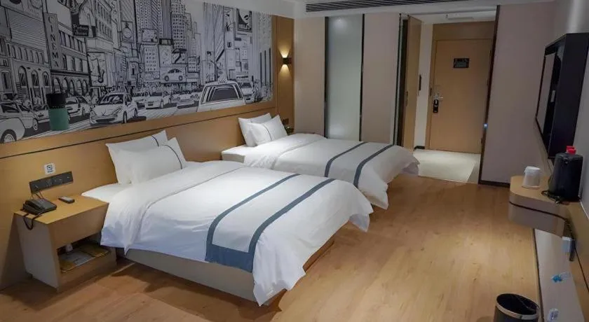 Bed in City Comfort Inn Chongqing Yongchuan Xuefu Avenue Wanda