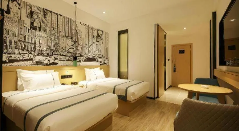 Bed in City Comfort Inn Lijiang Ancient City Qixing Street