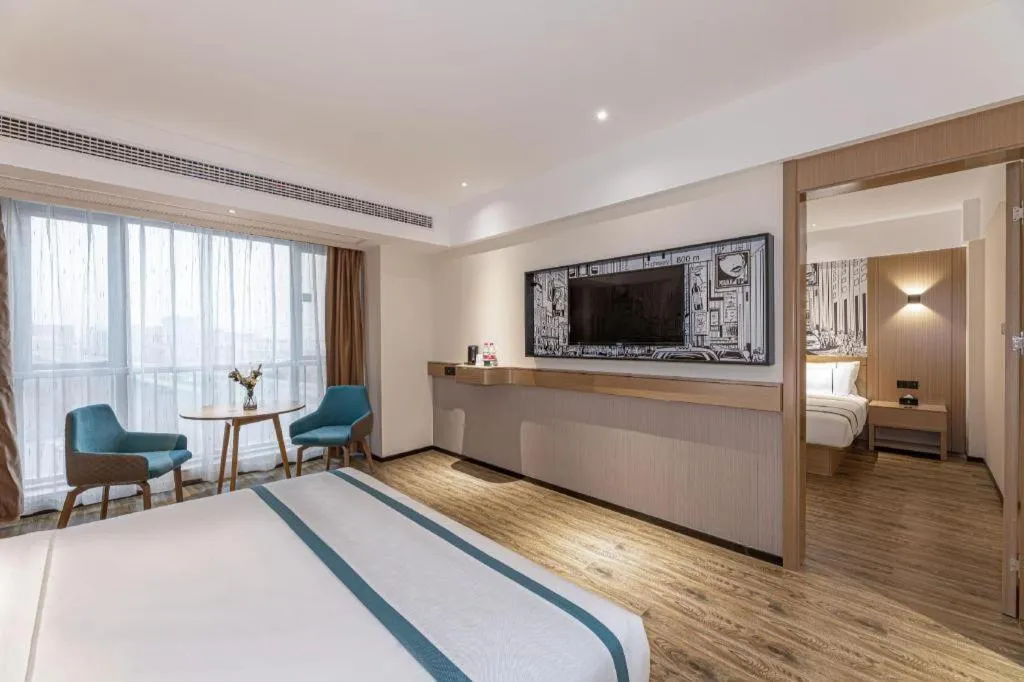 Bed in City Comfort Inn Yancheng Xihuan Road Wanda Plaza