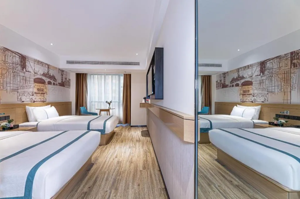 Bed in City Comfort Inn Yancheng Xihuan Road Wanda Plaza