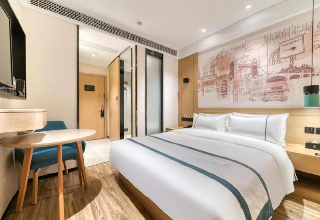 Bed in City Comfort Inn Yancheng Xihuan Road Wanda Plaza