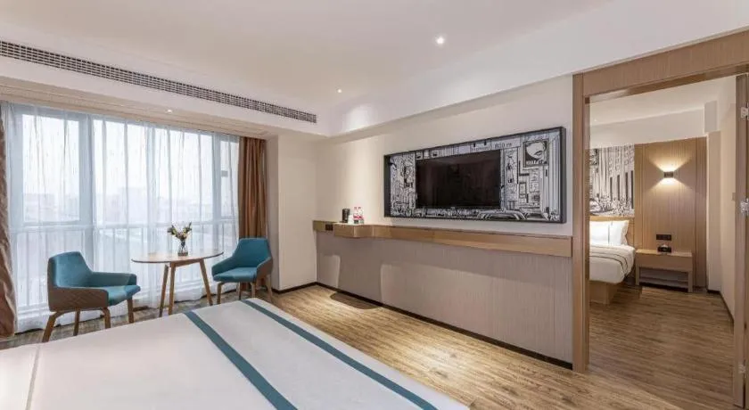 Bed in City Comfort Inn Yancheng Xihuan Road Wanda Plaza