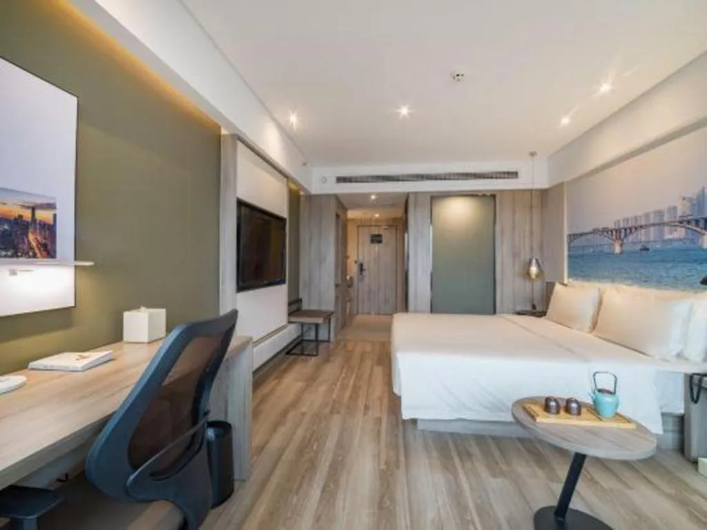 Bed in Atour Hotel Changsha Wuyi Square Wanbao Avenue