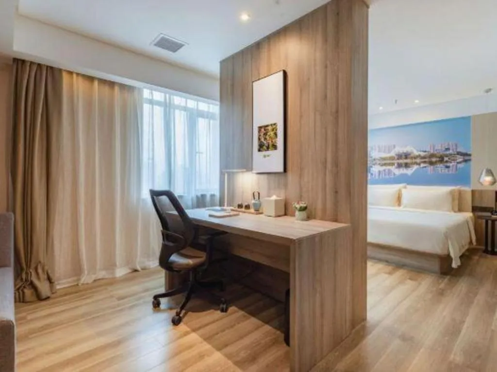 Bed in Atour Hotel Changsha Wuyi Square Wanbao Avenue